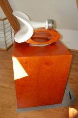 Hornst nder oval Kirschrot 17